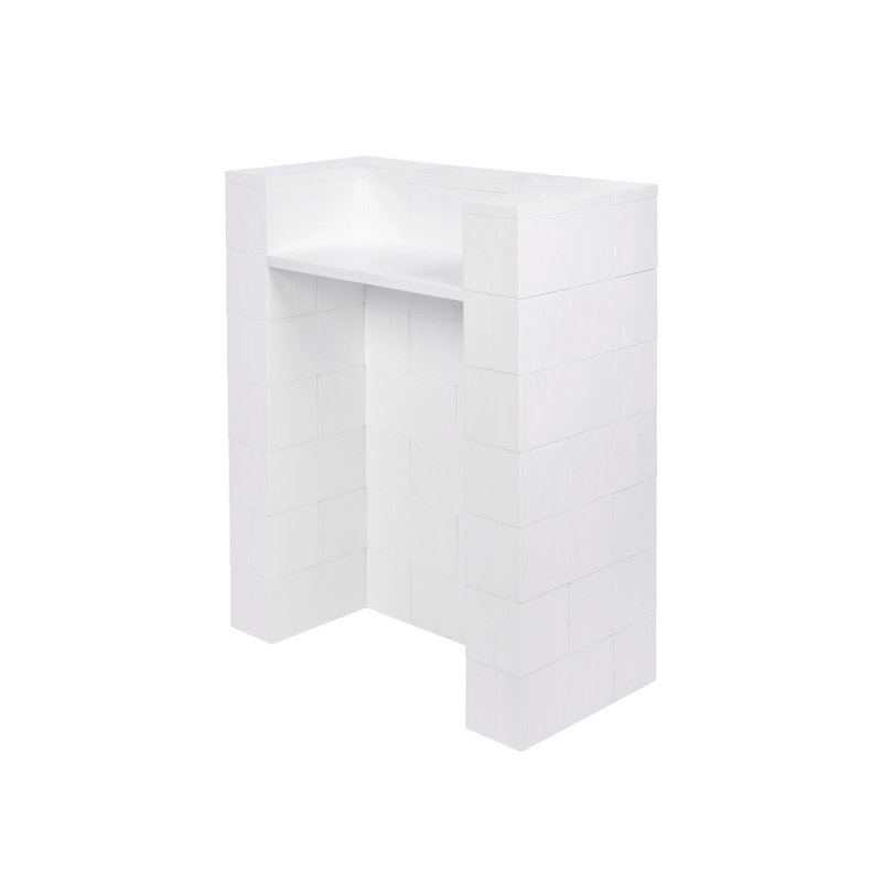 Podium en plastique 43 po, Blanc