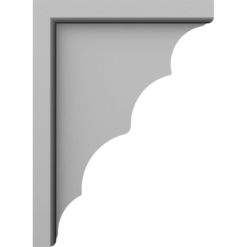 Endurathane Traditional Bracket, 3"W x 7 5/8"D x 10 5/8"H, Factory Primed