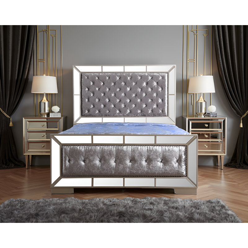 Ensemble de lit double Sydney Sydney, Double, Champagne argenté