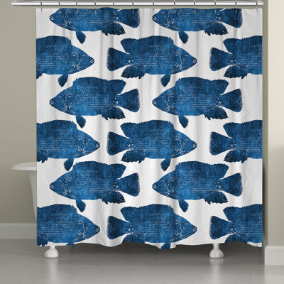 Rideau de douche simple fish Keilen