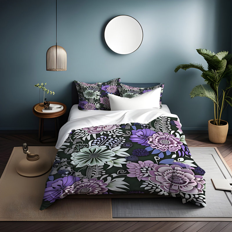 Literie , Housse de couette grand + 2 grandes taies décorat