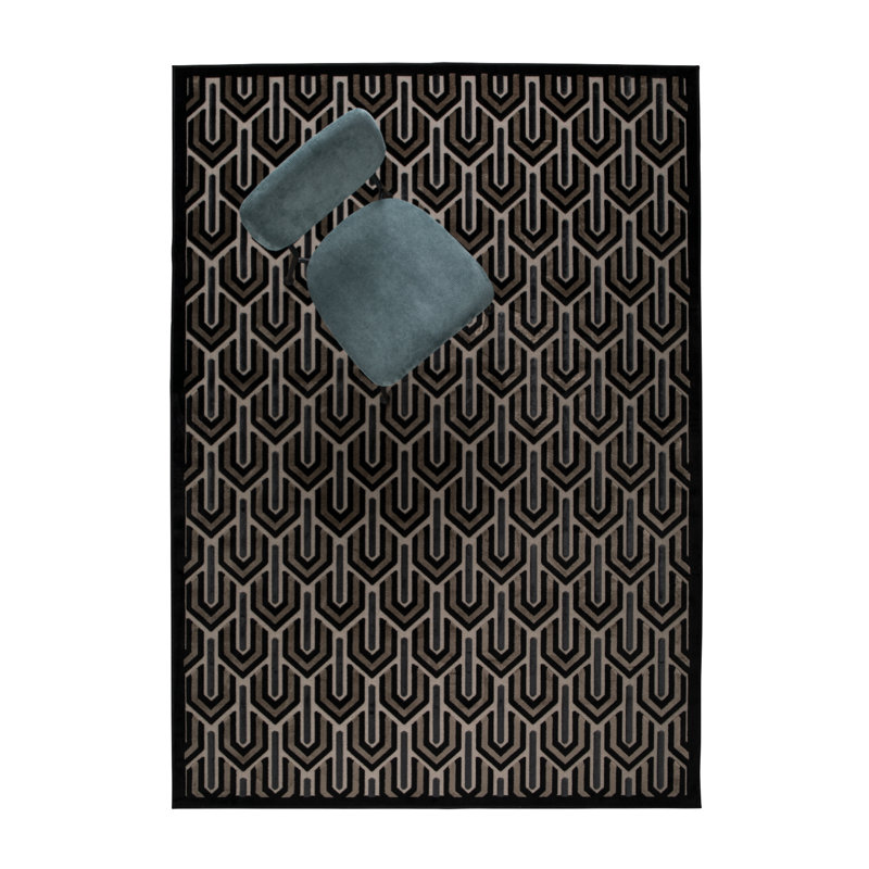 Beverly Flatweave Geometric Area Rug, Rectangle 5' x 7'5"