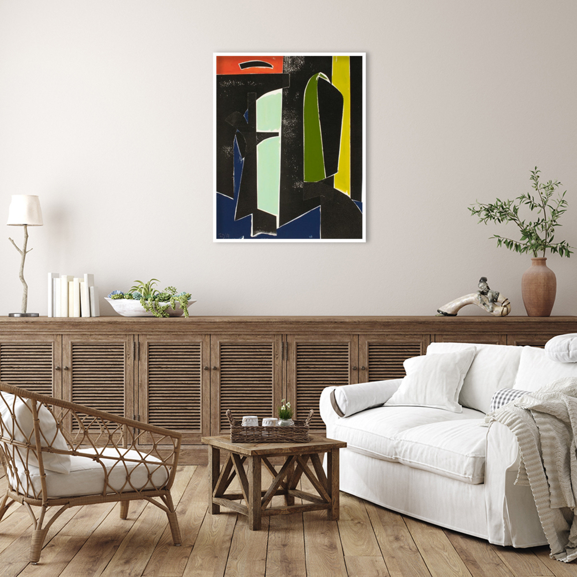 Spanish Arches by Solano Wood Framed Wall Art Print, 41" H x 33" W, White