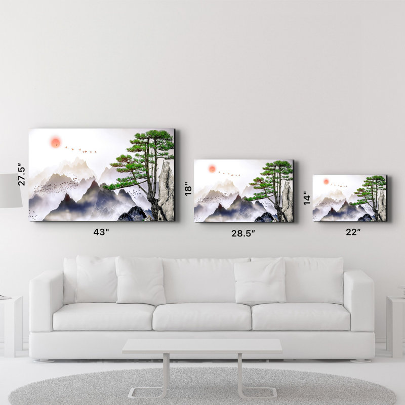 Élégante peinture murale en verre trempé de 13,8 po x 21,7 po | 100% verre trempé, épaisseur: 0,16 pouce | Imprimé UV pour des couleurs éclatantes | Parfait pour la décoration intérieure, le salon et les espaces de bureau