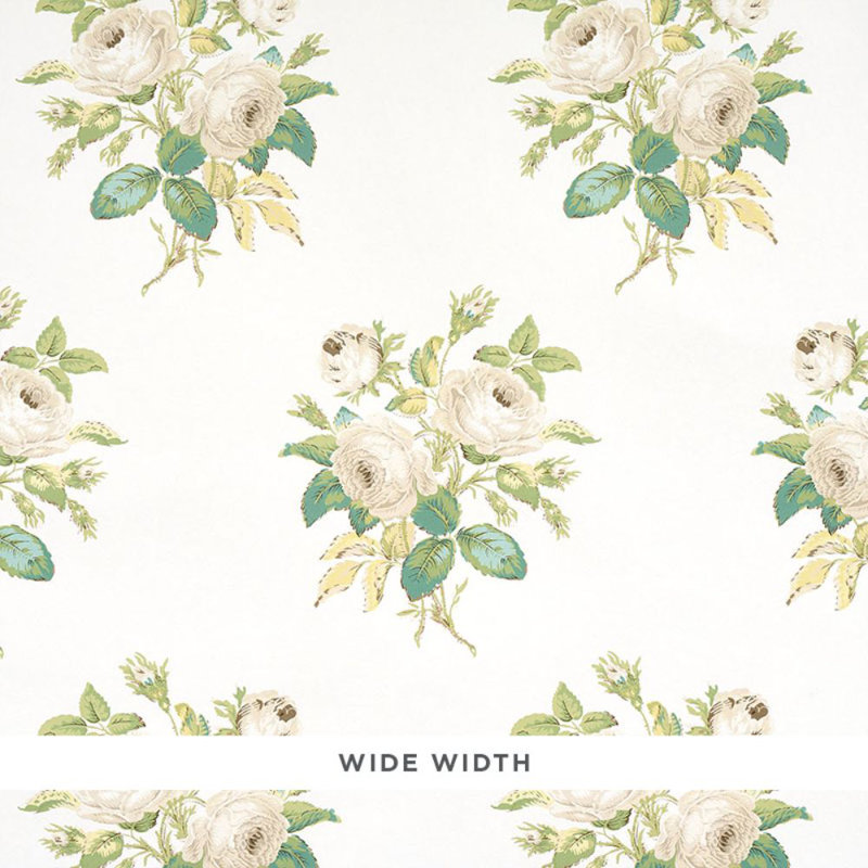 Loudon Rose Wallpaper, Ivory
