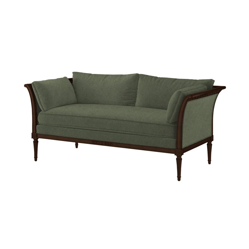 Cara Sofa, Expresso, Rise Fern (Performance fabric)