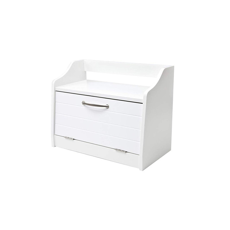 Wood Food Storage Container, White