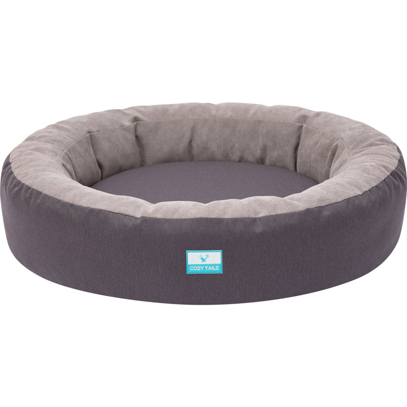 Canapé pour animaux Donut, H 7 po x l 32 po x P 30 po, Gris