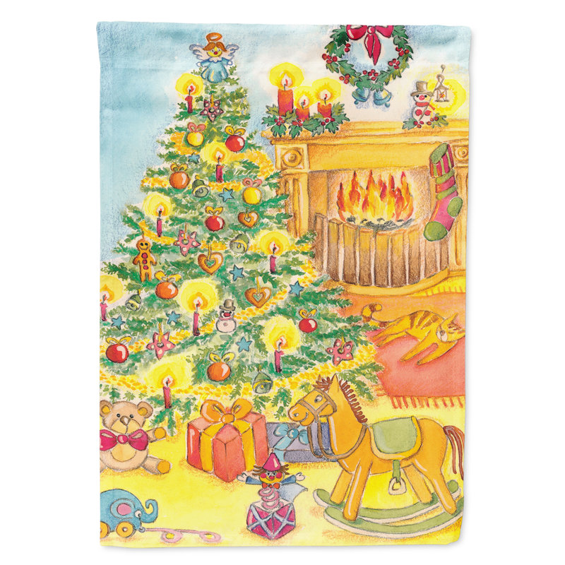 Double Sided Polyester Christmas Garden Flag, 15" H  x 11" W