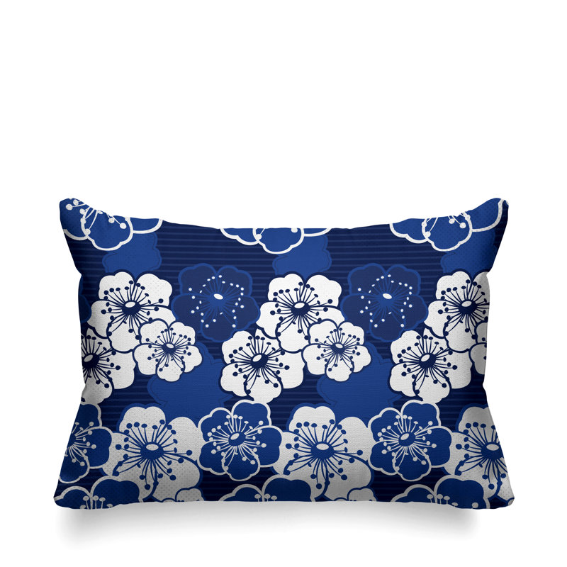 Housse et insert de coussin d'extérieur, Bleu