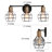 3-Light Modern Dimmable Bathroom Metal Vanity Light