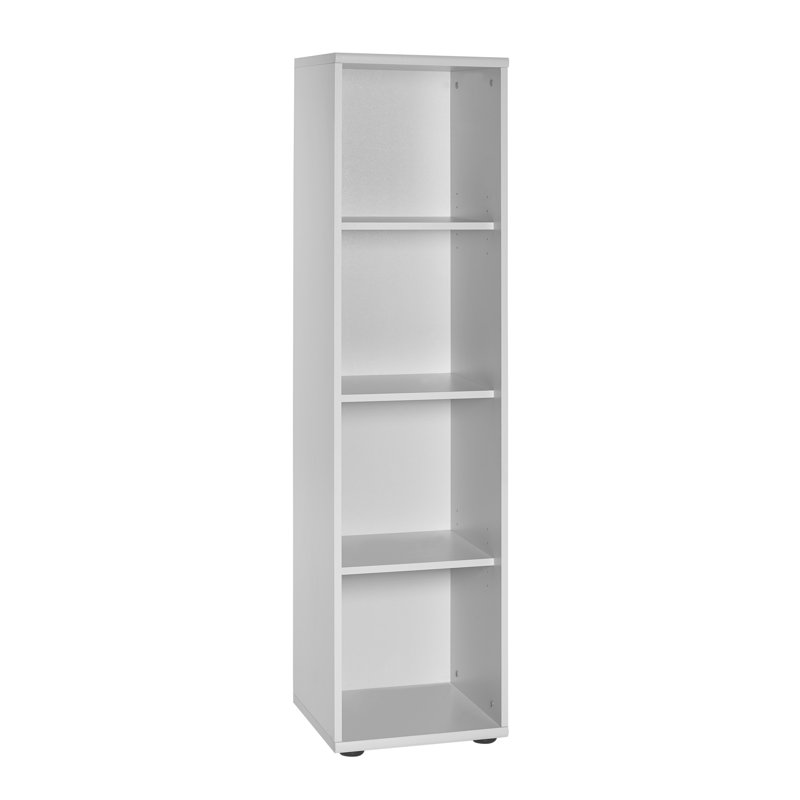 Tregenna 152.8cm H x 39.3cm W Standard Bookcase, Light Grey