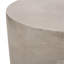 Outdoor Lightweight Concrete Side Table,Light Gray