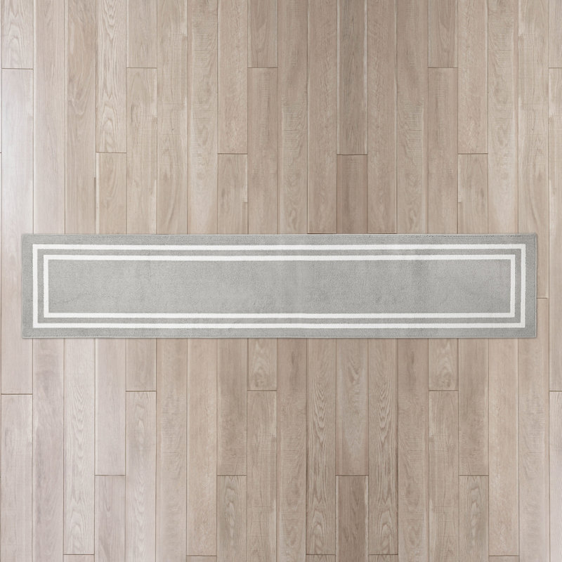 Tapis capitonné à 1 ligne Nautica, Tapis de couloir 2 pi 6 po x 12 pi