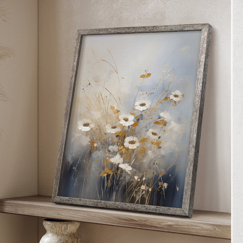 Reproduction encadrée FLORAL Series CECLIX - bois massif