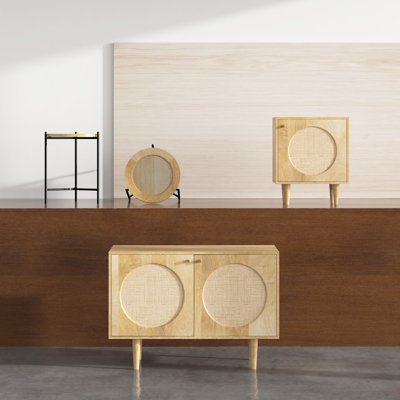 Peltz 39.5" Wide Mango Solid Wood Sideboard