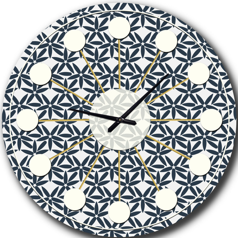 Horloge murale rétro Mid-Century, Moyenne