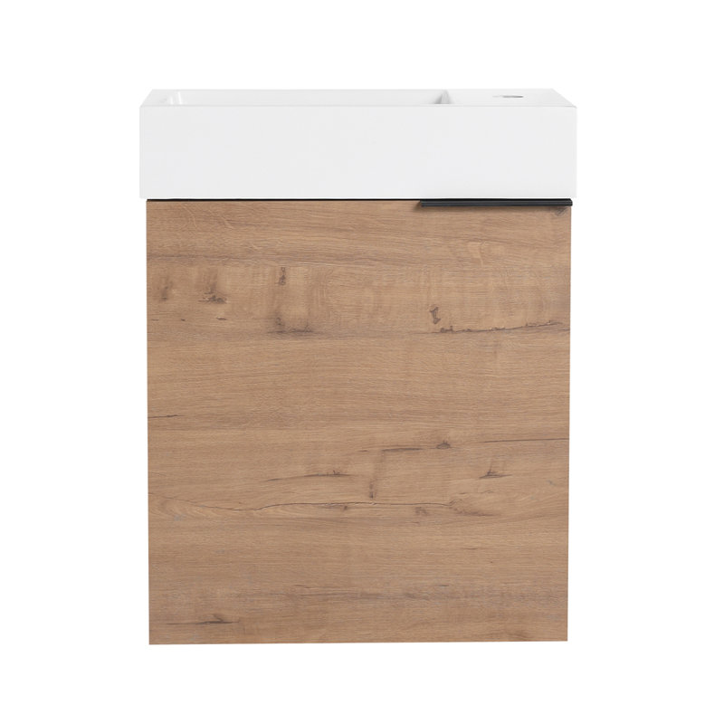 18.11'' Floating Wall-Mounted Bathroom Vanity