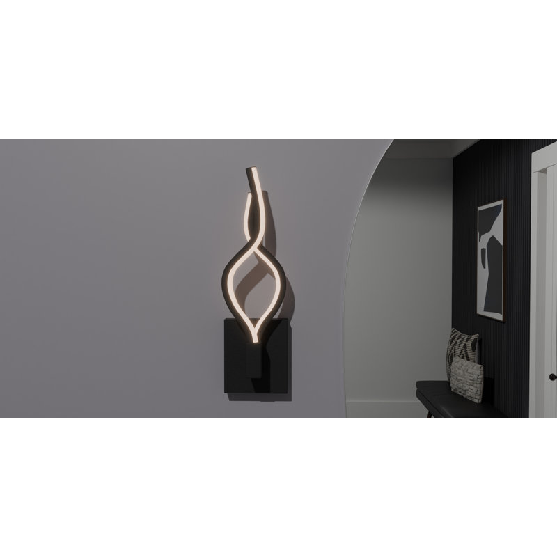 Applique murale Timmothy, Noir mat