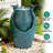 24.8" Ceramic Pot Floor Fountain, Weather-Resistant Outdoor Water Feature with LED Lights