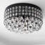 Plafonnier encastré cylindrique à 3 lumières de style lustre 14,5 po Tashia