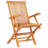 Pavonea 6 - Person Teak Wood Patio Dining Set with Rectangular Table-1160319098