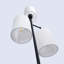 Lampe sur pied Modern Tree avec abat-jour en lin et interrupteur au pied