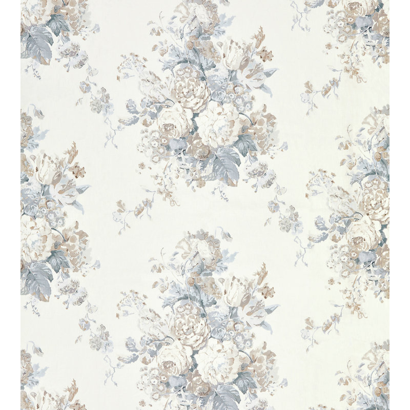 Flora Sybilla Bouquet Fabric, Frost