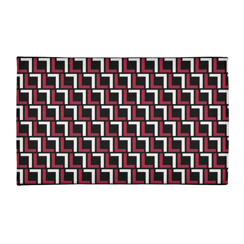 Geometric Indoor Rug, Rectangle 3' x 5'