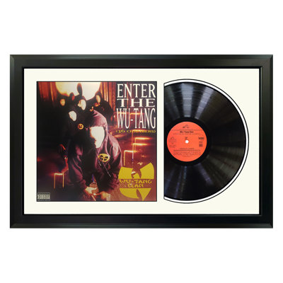 Disque encadré avec passe-partout blanc "Entrez dans le wu-tang" (36 chambres)