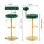 Tabourets de bar rotatifs réglables en velours moderne avec base en chrome doré-1916924166