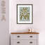 Expressive Abstract House Plant Playful Blue Framed On Paper by The Creative Bunch Studio Print-91291749-91291747