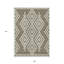 Tapis intérieur / extérieur lavable taupe et ivoire 9 pi x 12 pi