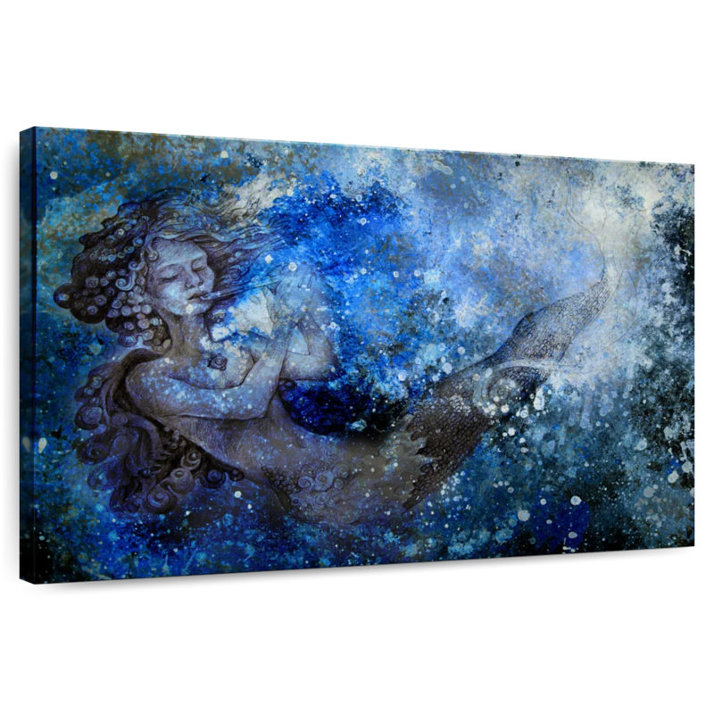 Kelan Abstract Mermaid, 32" H x 48" W