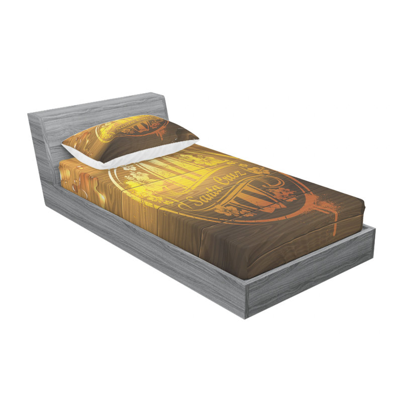 Microfiber Sheet Set, Twin Sheet Set with Fitted Sheet
