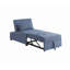 Chaise de luxe avec canapé-lit Sherpa, dossier réglable à 3 niveaux, conception épurée sans accoudoirs, lit escamotable instantané avec coussin décoratif-362908211