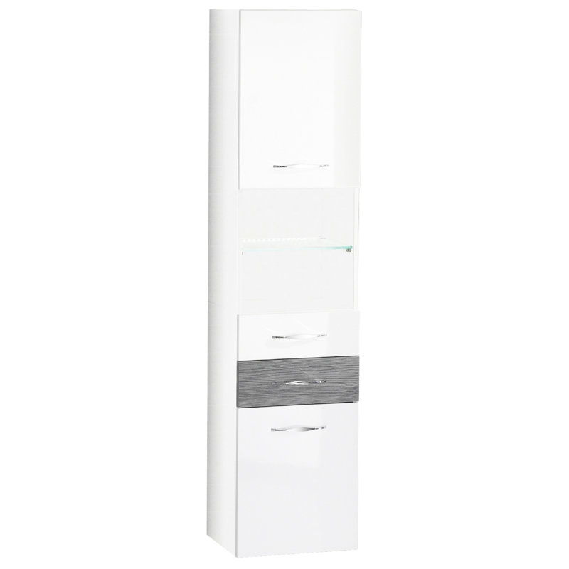 Sceno Linen Cabinet, Anthracite pine