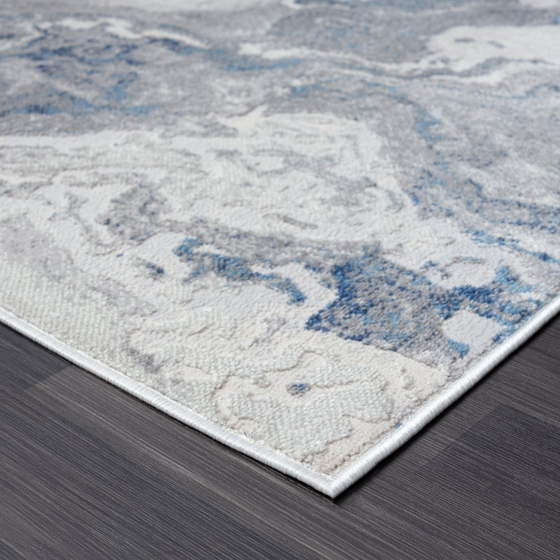 Lojeen Abstract Indoor Rug, Rectangle 5'3" x 7'6"