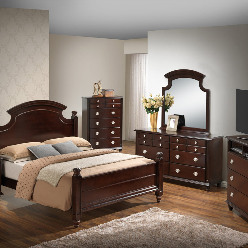 Summit G5950A-KB King  Bed (  3 Boxes) , Cappuccino, King, Cappuccino