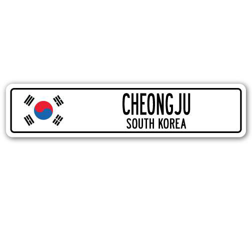 Plaque de rue Bohannon Cheongju, H 7 po x l 30 po x P 1 po