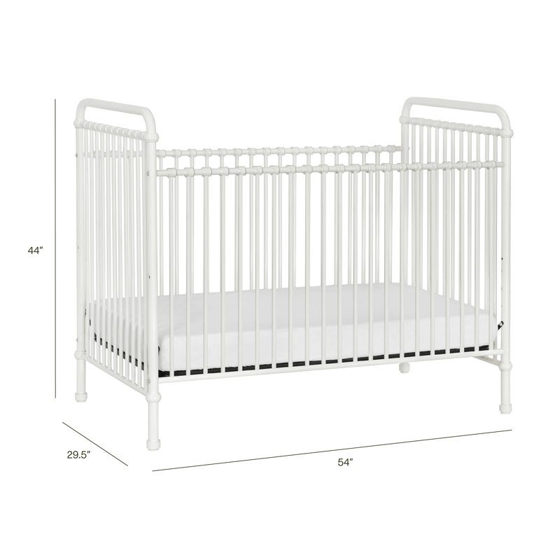 Abigail 3-in-1 Convertible Crib, Washed White