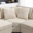 Sylvienne 106" Convertible L-Shaped Sectional Corner Sofa-2126516810