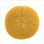 Repose-pieds rond tricoté en coton jaune moutarde - Coussin de plancher de salon | Jaune moutarde | Coton-1077576390