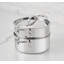 Hestan Probond Luxe 3-Quart Polished Professional Clad Stainless Steel Soup Pot And Steamer Insert Set