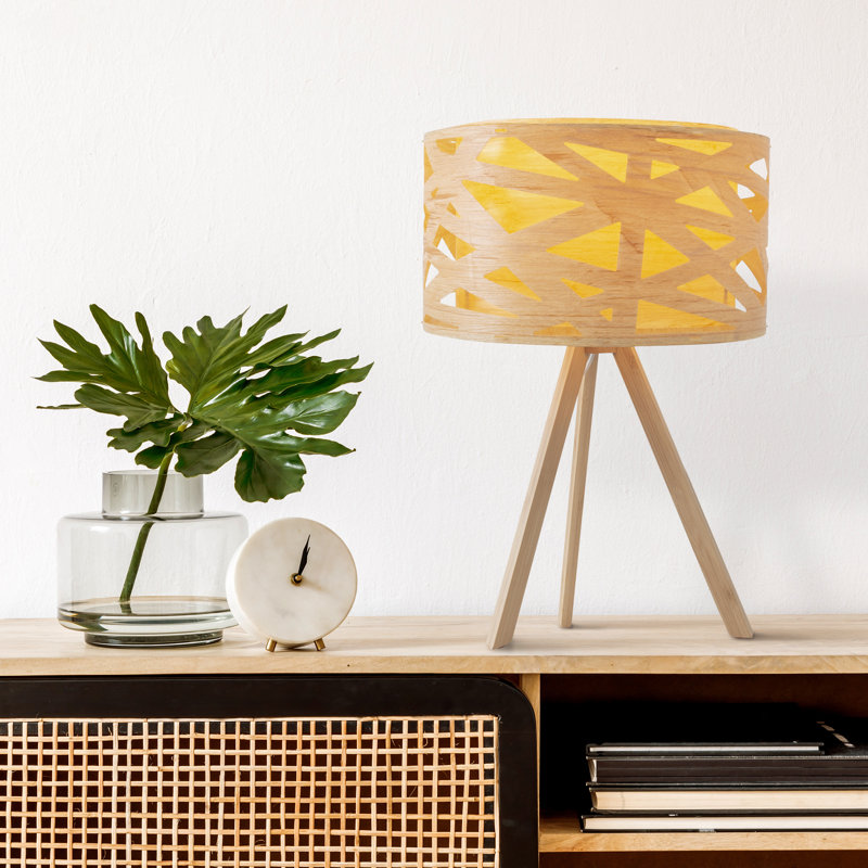 Stroud Solid Wood Tripod Lamp