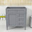 Armoire de meuble-lavabo de salle de bain sans lavabo supérieur, avec 2 tiroirs, tiroir coulissant et organisateur de porte d'armoire-124401675