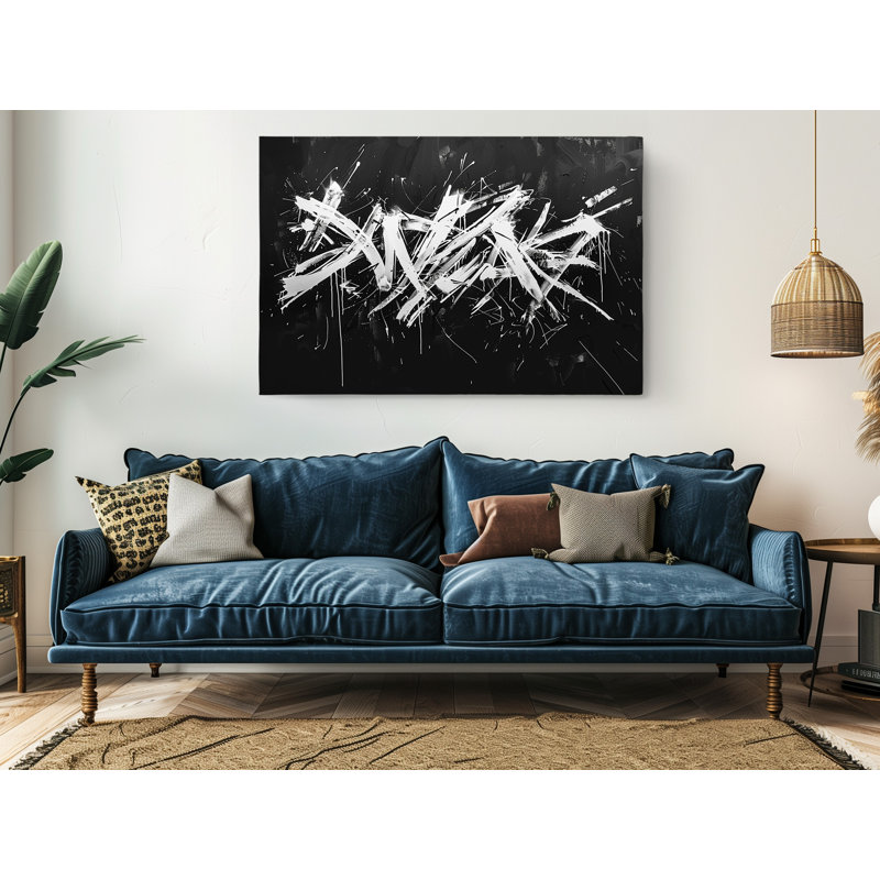 Reproduction d'art de peinture sur toile, style sauvage, graffiti, H 40 po x l 60 po