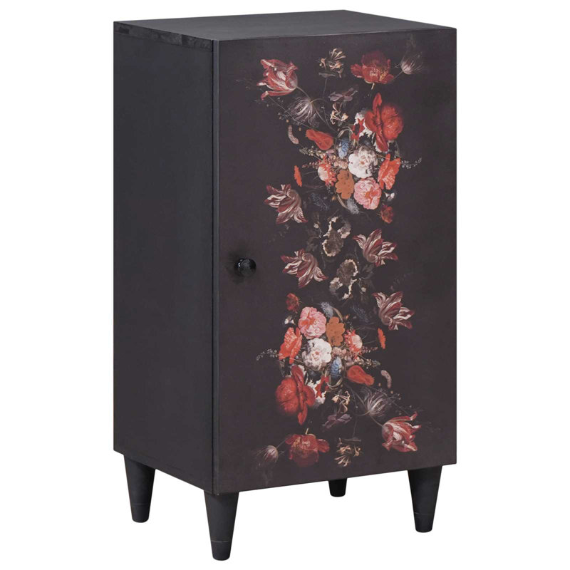 Solid Wood Rectangle Accent Cabinet