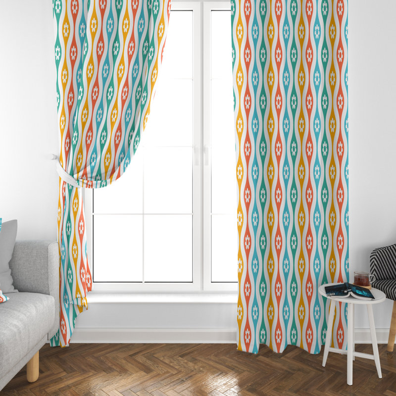 Paire de rideaux obscurcissant en polyester Diamontae, L 56 po x L 78 po