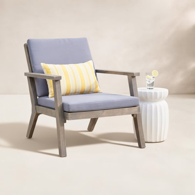 Channing Wood Outdoor Lounge Chair